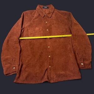 Burnt Sienna Corduroy Button-Up